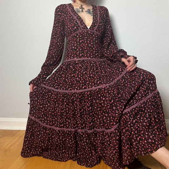 Free People Retro Floral Maxi Dress - Picture 11 of 14